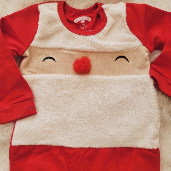 ♥️5 For $25 NEW Holiday baby cozy Santa Romper size 12M - Picture 9 of 11